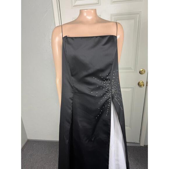 Vintage Y2K Fiesta NOS Women's Dress 2X Maxi Prom Evening Formal Satin Z4-5 - Picture 2 of 9